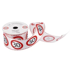 NANU-NANA Geschenkverpackung|Geburtstag*Schleifenband Geburtstag, 30, 5 Meter
