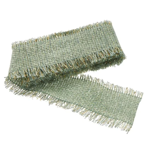 NANU-NANA Adventskalender|Geschenkverpackungen*Schleifenband Lurex, Mintgrün, 2 M