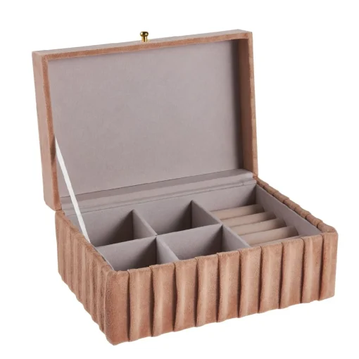 NANU-NANA Geschenkideen|Fashion*Schmuckbox Edel, Creme, 18 Cm