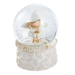 NANU-NANA Figuren|Weihnachtsdeko*Schneekugel Engel Mit Mütze, Geschenk, 6.5 X 9 Cm