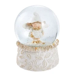 NANU-NANA Figuren|Weihnachtsdeko*Schneekugel Engel Mit Mütze, Stern, 6.5 X 9 Cm