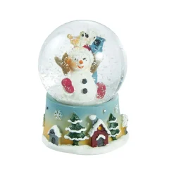 NANU-NANA Figuren|Weihnachtsdeko*Schneekugel Figur, Schneemann/Mütze, 4.5 X 6 Cm