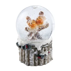 NANU-NANA Figuren|Weihnachtsdeko*Schneekugel Vogel, Ast/rechts, 4.5 X 6 Cm