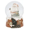 NANU-NANA Weihnachtsdeko|Weihnachten*Schneekugel Weihnachtsmann, Sack, 6.5 X 9 Cm