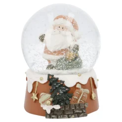 NANU-NANA Weihnachtsdeko|Weihnachten*Schneekugel Weihnachtsmann, Sack, 6.5 X 9 Cm