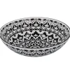 NANU-NANA Küche*Schüssel China, Flach, Orient, Schw/wss, 23 Cm