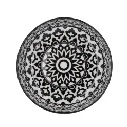 NANU-NANA Küche*Schüssel China, Flach, Orient, Schw/wss, 23 Cm