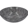 NANU-NANA Jga|Küche*Schüssel China, Flach, Striche, Schw/wss, 23 Cm