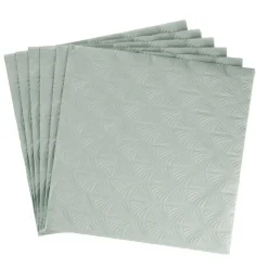 NANU-NANA Salty- Und Candybar|Tischdeko Hochzeit*Serviette Artdeco, Prägung, Mintgrün, 16 Stück