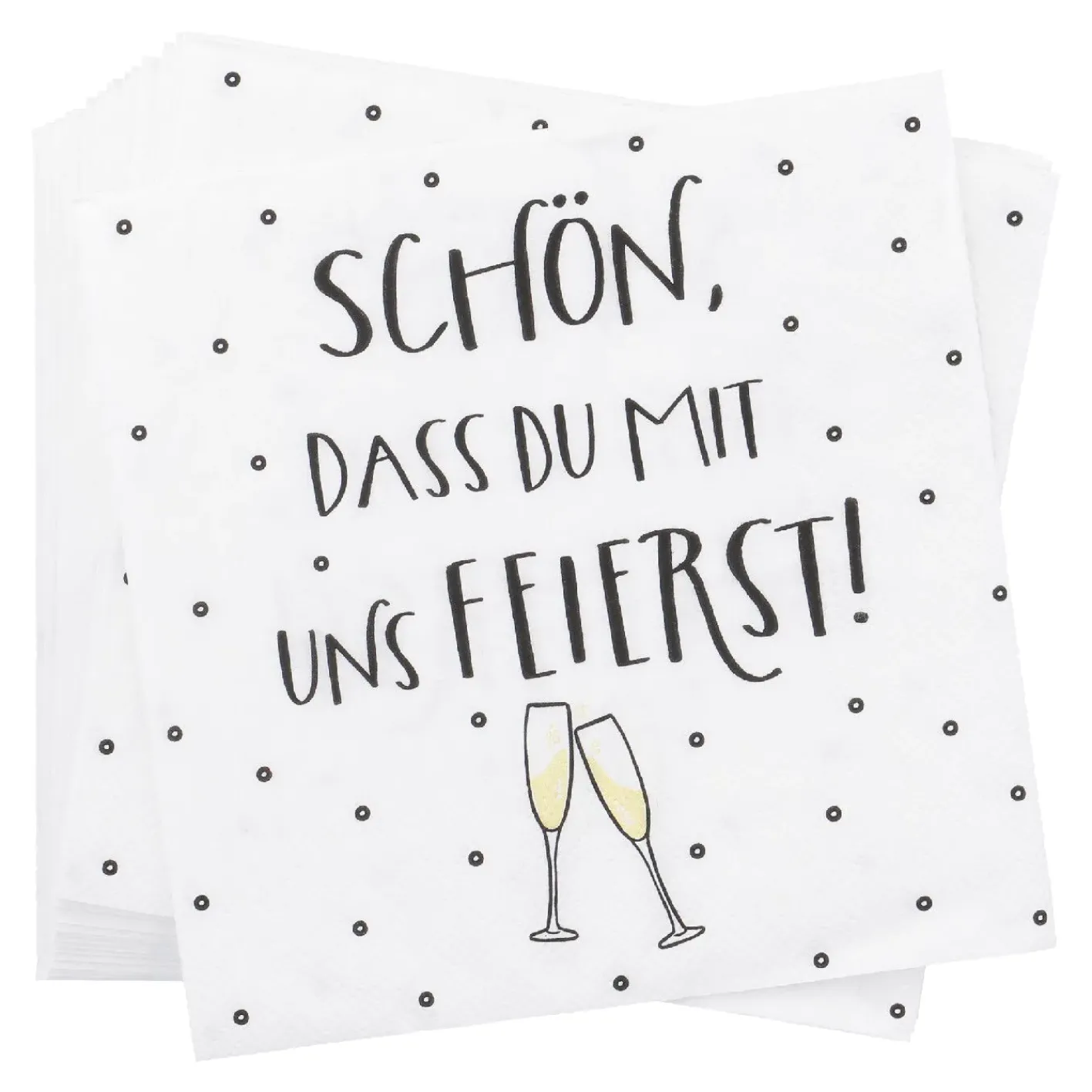 NANU-NANA Küche*Serviette Feiern, 20 Stück