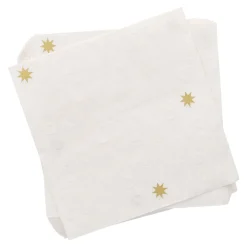 NANU-NANA Weihnachtsdeko|Weihnachten*Servietten Xmas/Prägung, Offwhite, 20 Stück