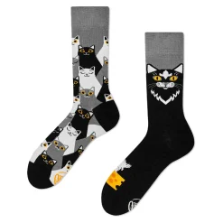 NANU-NANA Geschenkideen|Fashion*Socken, Black Cat, Gr. 39-42