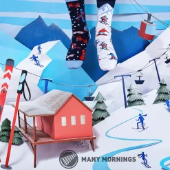 NANU-NANA Geschenkideen|Fashion*Socken Xmas, Alpine Ski, Gr. 35-38
