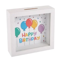 NANU-NANA Deko-Objekte*Spardose Birthday, 12 Cm
