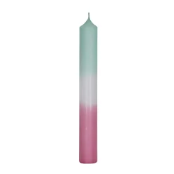 NANU-NANA Kerzen & Kerzenständer|Adventskränze & Zubehör*Stabkerze Dip-Dye, Mint/altrosa, 18 Cm
