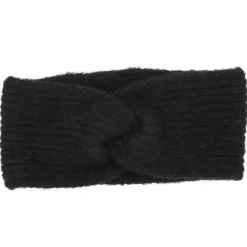 NANU-NANA Fashion*Stirnband Melange Mit Knoten, Schwarz
