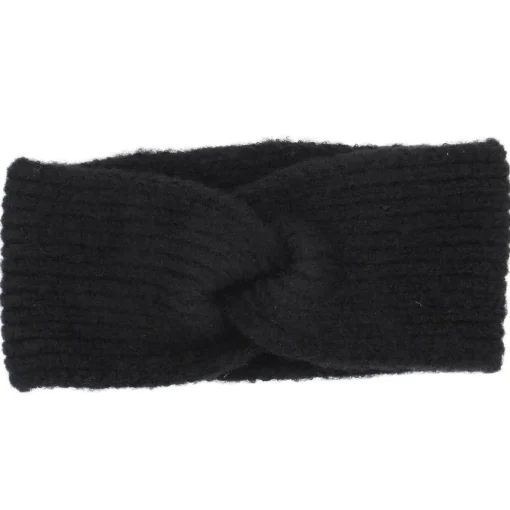 NANU-NANA Fashion*Stirnband Melange Mit Knoten, Schwarz
