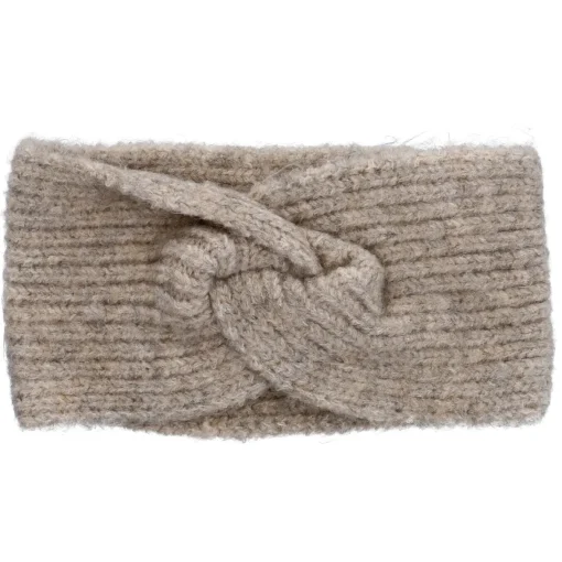 NANU-NANA Shop The Geschenk|Fashion*Stirnband Melange Mit Knoten, Beige