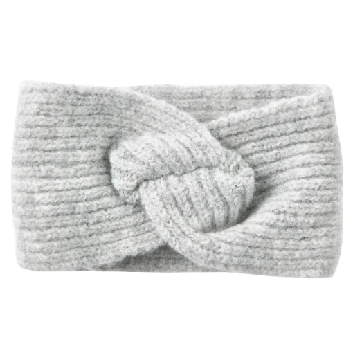 NANU-NANA Fashion*Stirnband Melange Mit Knoten, Hellgrau