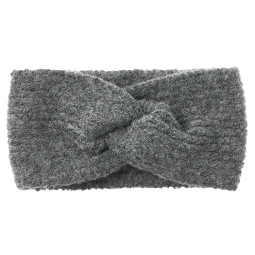 NANU-NANA Fashion*Stirnband Melange Mit Knoten, Dunkelgrau