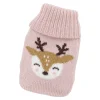 NANU-NANA Geschenkideen|Weihnachtsoutfit*Strick-Taschenwärmer Rentier/pink, 13 Cm