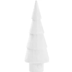 NANU-NANA Shop The Look Xmas|Weihnachtsdeko*Tanne Stufen, Weiß/schmal, 9.5 Cm