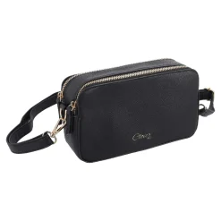 NANU-NANA Geschenkideen|Fashion*Tasche Crossbody, 2 Riemen, Schwarz