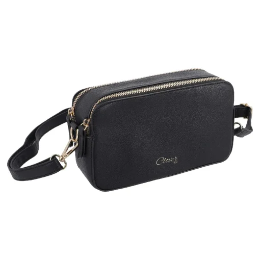 NANU-NANA Geschenkideen|Fashion*Tasche Crossbody, 2 Riemen, Schwarz