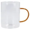 NANU-NANA Küche*Teeglas Boro, Farbhenkel/braun, 400 Ml