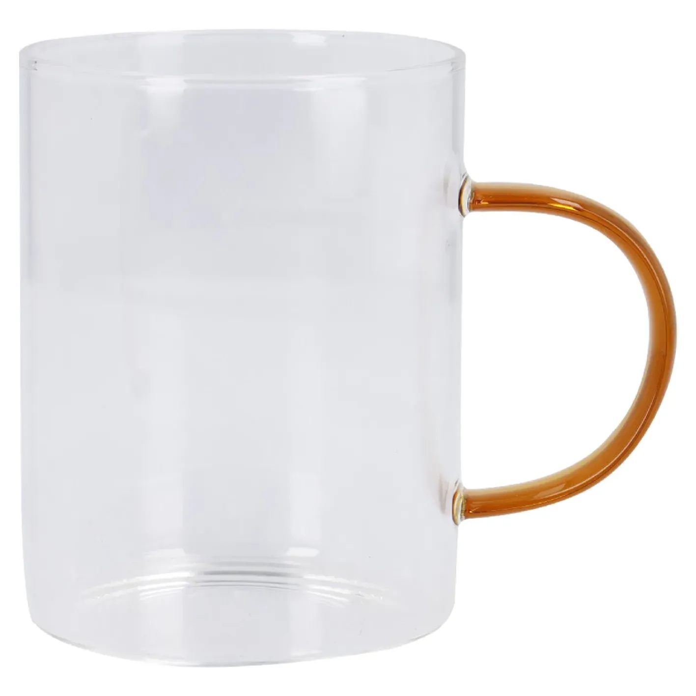 NANU-NANA Küche*Teeglas Boro, Farbhenkel/braun, 400 Ml