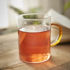 NANU-NANA Küche*Teeglas Boro, Farbhenkel/braun, 400 Ml