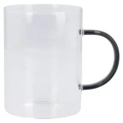 NANU-NANA Küche*Teeglas Boro, Farbhenkel/dunkelgrau, 400 Ml