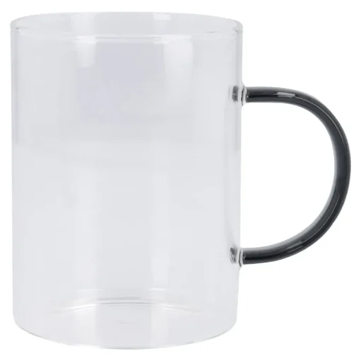 NANU-NANA Küche*Teeglas Boro, Farbhenkel/dunkelgrau, 400 Ml