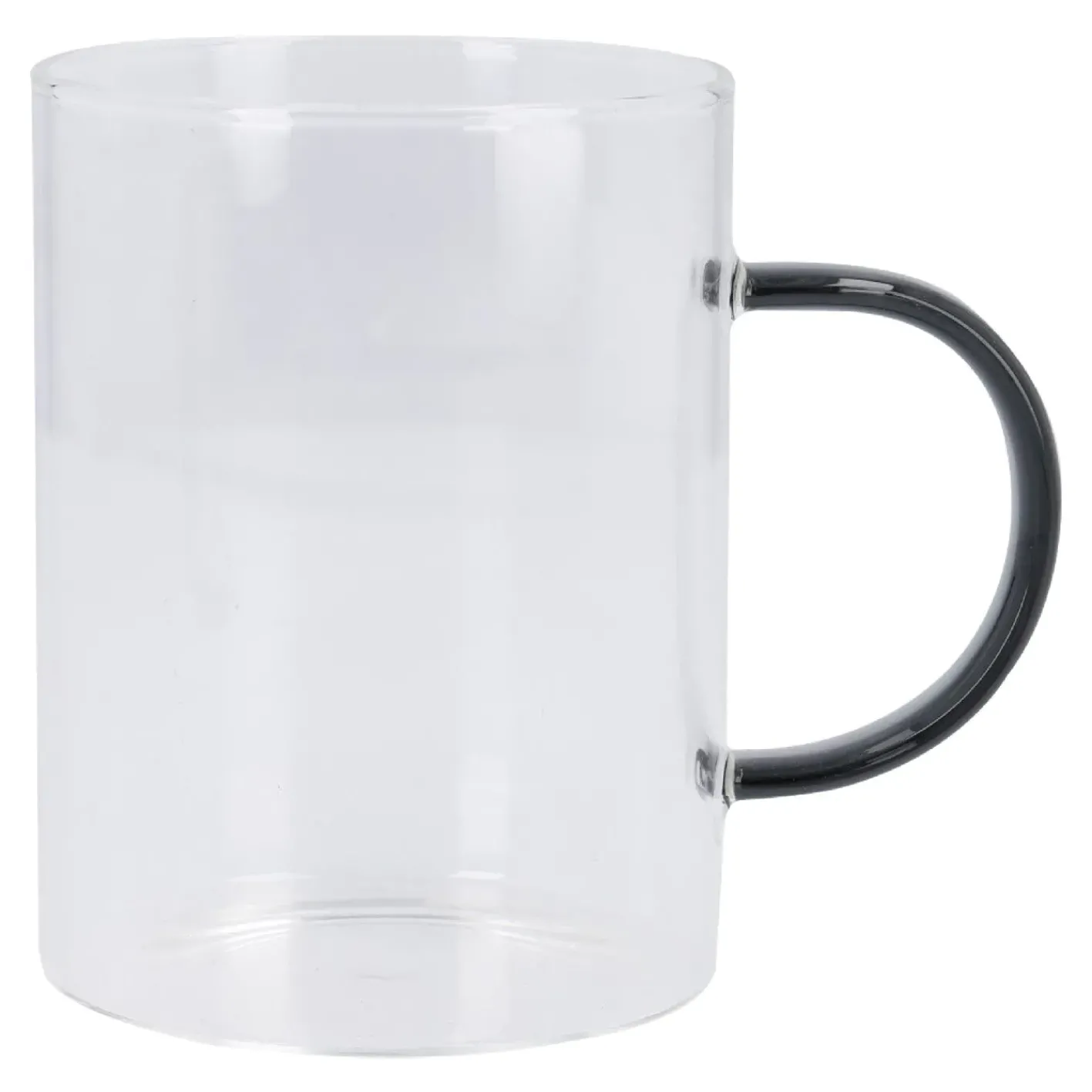 NANU-NANA Küche*Teeglas Boro, Farbhenkel/dunkelgrau, 400 Ml