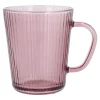 NANU-NANA Küche*Teeglas Rillen, Rot, 300 Ml