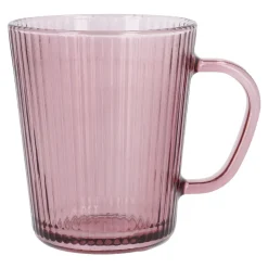 NANU-NANA Küche*Teeglas Rillen, Rot, 300 Ml