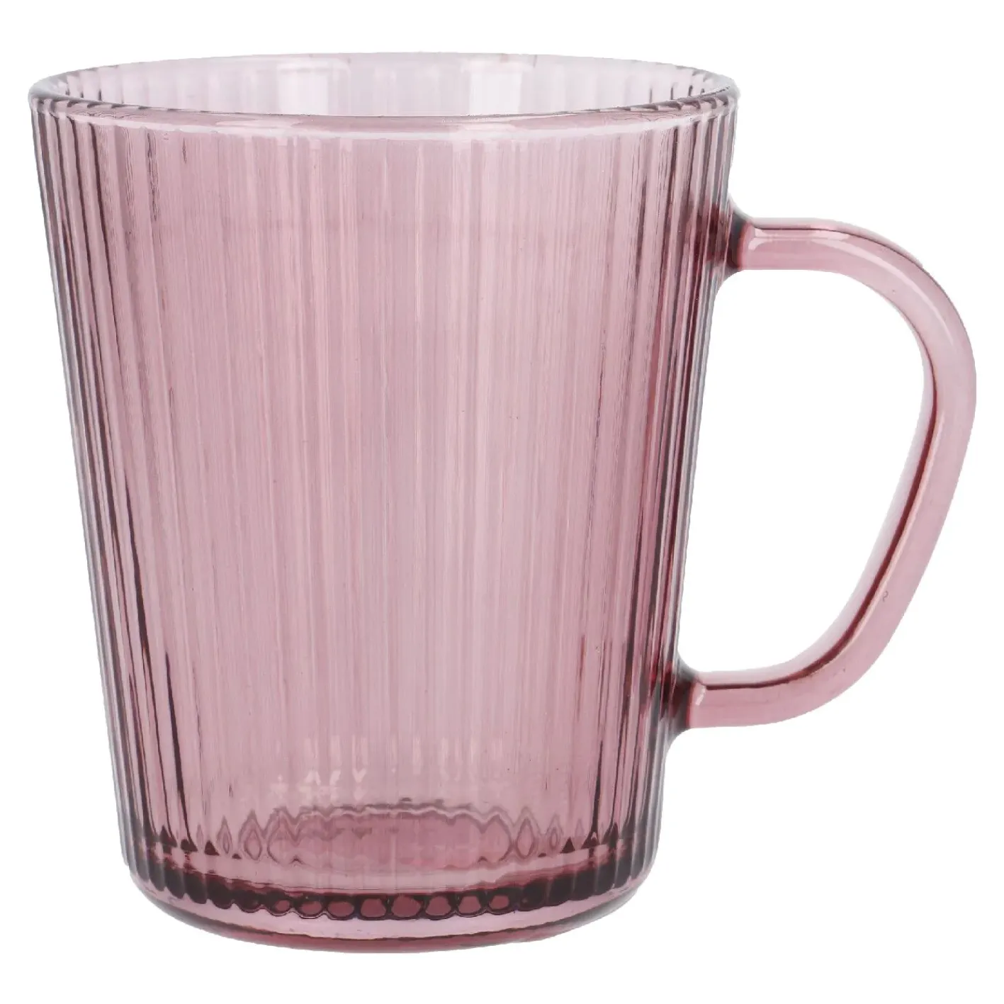 NANU-NANA Küche*Teeglas Rillen, Rot, 300 Ml