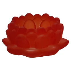 NANU-NANA Windlichter & Laternen|Kerzen & Kerzenständer*Teelichthalter Lotus, Orange, 9 X 4.3 Cm