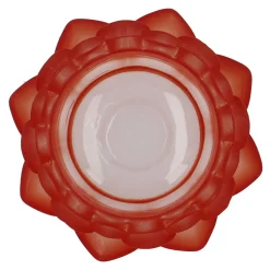 NANU-NANA Windlichter & Laternen|Kerzen & Kerzenständer*Teelichthalter Lotus, Orange, 9 X 4.3 Cm