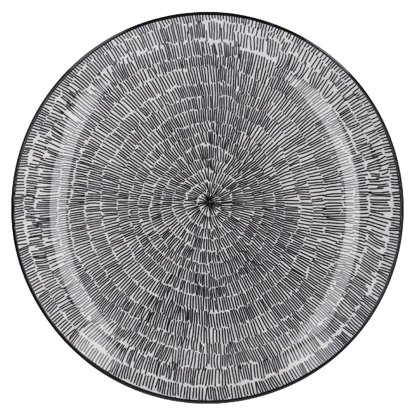NANU-NANA Küche*Teller Malina, No. 1/Striche, 26 Cm