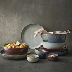 NANU-NANA Küche*Teller Poke, Blau, 22 Cm