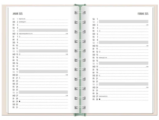 NANU-NANA Kalender & Planer|Weihnachtsgeschenke*Terminplaner 2025, Hallo Glück