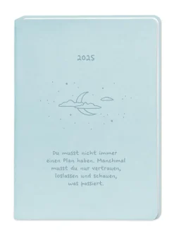 NANU-NANA Kalender & Planer|Weihnachtsgeschenke*Terminplaner Lederlook, 2025, Hellblau