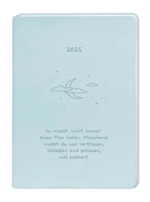NANU-NANA Kalender & Planer|Weihnachtsgeschenke*Terminplaner Lederlook, 2025, Hellblau