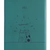 NANU-NANA Kalender & Planer|Weihnachtsgeschenke*Terminplaner Lederlook, 2025, Petrol