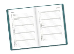 NANU-NANA Kalender & Planer|Weihnachtsgeschenke*Terminplaner Lederlook, 2025, Petrol