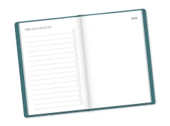 NANU-NANA Kalender & Planer|Weihnachtsgeschenke*Terminplaner Lederlook, 2025, Petrol