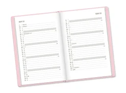 NANU-NANA Kalender & Planer|Weihnachtsgeschenke*Terminplaner Lederlook, 2025, Rosa