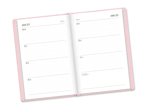 NANU-NANA Kalender & Planer|Weihnachtsgeschenke*Terminplaner Lederlook, 2025, Rosa