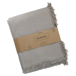 NANU-NANA Geschenkideen|Küche*Tischdecke Fransen, Taupe, 140 X 200 Cm